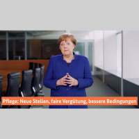 Kanzlerin Merkel: Wir arbeiten dauerhaft daran, die Bedingungen in der Pflege zu verbessern