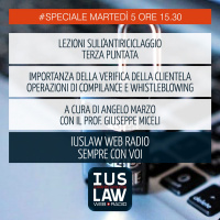 SPECIALE ANTIRICICLAGGIO - TERZA LEZIONE - Martedì 5 Dicembre ore 15.30 #Speciali