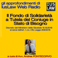 Il Fondo di Solidarietà a Tutela del Coniuge in stato di Bisogno (PARTE PRIMA: LA NORMATIVA)