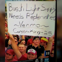 Beer Money Sign Guy and his Racist Tweets