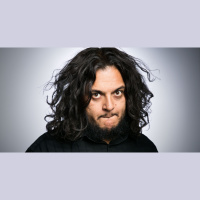 Felipe Esparza chats w/ Carlos  Kiki before his show in Albuquerque