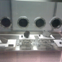 Learning about lunar rock at Johnson Space Centre