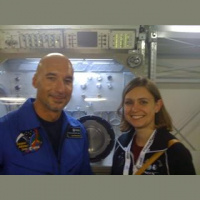 Taking a look around the Columbus module simulator with @astro_luca at #DLR