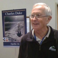 OMG. Charlie Duke tells me what it was like to be on moon #nasatweetup 
