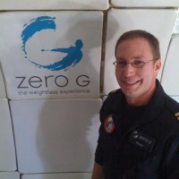 On the Zero-G plane with microgravity Flight Attendant Tim Bailey (@tim846) #nasatweetup 