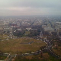 Running towards the Washington monument! #spacenomad at full speed!