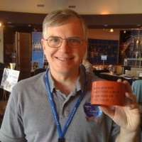 John Fongheiser, President of Historic Space Systems gives us a shuttle part #nasatweetup