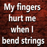 (Ep.124) My fingers hurt me when I bend strings. What can I do?