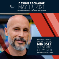 Get Your Mindset Questions Answered Live on Design Recharge with Mario Quezada