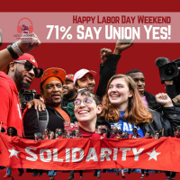 71% Say Union Yes!