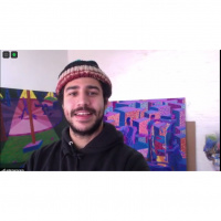 DLG289 Artist Adam Amram is just about ready to open his solo show at Mother Gallery.