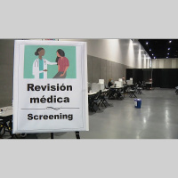 Migrant Girls Sheltering In Convention Center