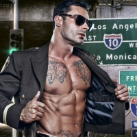 Handsome Cop With Big Rifle