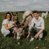 Patrick Allinger und seine Esel