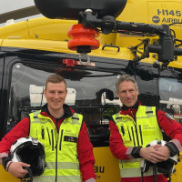Windenoperatoren Johannes Veit und Gerhard Opperer
