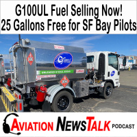354 G100UL Unleaded Fuel on Sale Now 25 Gallons Free for SF Bay Area Pilots