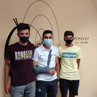 Jaime Aguilar, Manuel Sanroma y Rubén Sanroma. 28-6-2021