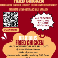 Mya Porter-Rylie VanAken-National Honor Society Nelsons Fried Chicken Fundraiser 9-25-25