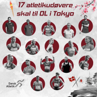 optakt til OL i Tokyo # 1 - Hvor står de 17 danske atleter 3 uger før OL ?