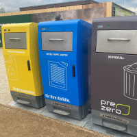 Sprechende Mülleimer auf der BUGA in Mannheim