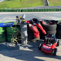 E-Bobbycar brettert mit 148 km/h über den Hockenheimring
