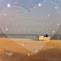 Wer es eilig hat sollte langsam gehen. | KARiSMA impuls 69