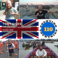 Tony Giles - 110 countries ... and blind and mostly deaf