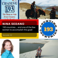 Nina Sedano - 193 countries ... and one of the few women to accomplish this goal