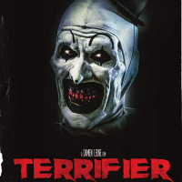 Terrifier director Damien Leone, star Jenna Kanell and Art the Clown himself David Howard Thornton 