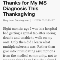 Gratitude Practice: Thrive with MS - Four Reasons I Give Thanks for My MS Diagnosis