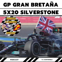 F1 Bandera a Cuadros 5x20 - GP Gran Bretaña 2021 Silverstone