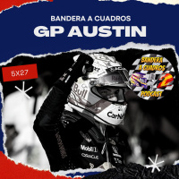 F1 Bandera a Cuadros 5x27 - GP Austin 2021
