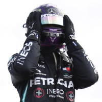 F1 Bandera a Cuadros 4x25 - GP Silverstone 2020