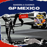 F1 Bandera a Cuadros 5x28 - GP Mexico 2021 - Golpe al mundial