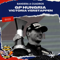 F1 Bandera a Cuadros 6x16 GP Hungría - victoria Verstappen