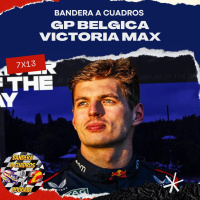 F1 Bandera a Cuadros 7x13 - Maxtroyter, 2º trofeo roto y la cinta americana