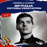 F1 Bandera a Cuadros 6x19 GP Italia - victoria Verstappen