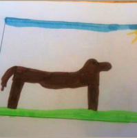 Un cheval jouait, par Samyra