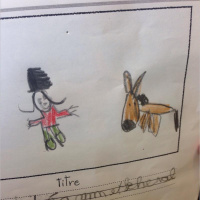 Léann et le cheval - Daphnée