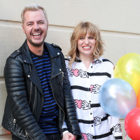 Jules and Sarah with Port Salut