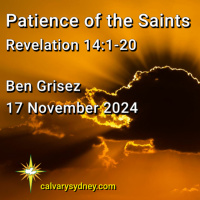 2024-11-17 Ben Grisez Revelation 14. 1-20 Patience of the Saints