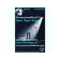ParanormalHooD Live W/ JiGGY, Smoke King  HooDeez  Open Topic Night