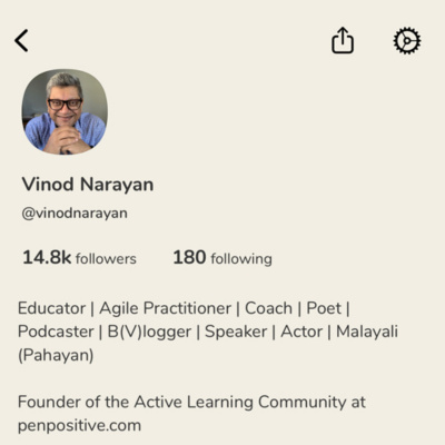 Vinod Narayan-be Content Be Penpositive