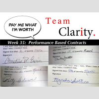 Team Clarity Week 35/47: Overview Chapter Eight: Performance Based Contracts