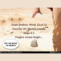 Team Seekers Week 32: Exercise 21: Mental Laundry Time Steps 4-5