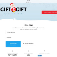 Gift 2 Gift | Intercambio de Regalos