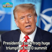 Experts say you should wash your hair every day. President is back from huge triumph at NATO summit Governor DeSantis on Alligator Alcatraz. Orlando surgeon use a machine to perform procedure from 7,000 miles away. Johnathan Savage recaps the NATO Summ