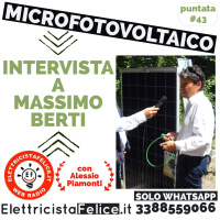#43 Intervista a Massimo Berti: Microfotovoltaico a spina plugplay