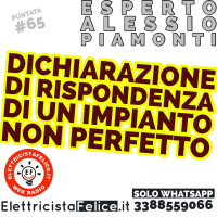 #65 Dichiarazione di Rispondenza di un impianto non perfetto