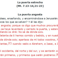 Lucas 13:22-30 La puerta estrecha - Ruby Sáez Montoya